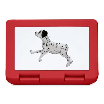 Chien chiot dalmatien - Boîte à goûter - rouge - Devant