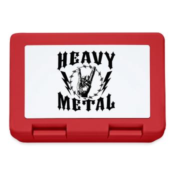 Heavy metal. Mano Cornuta. - Lunchbox - red - Front