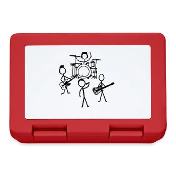 Tape. Music. Outline. - Lunchbox - red - Front
