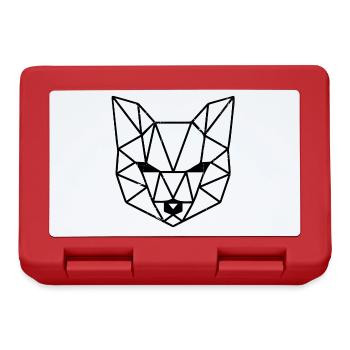 Fox. Geometrical. - Lunchbox - red - Front