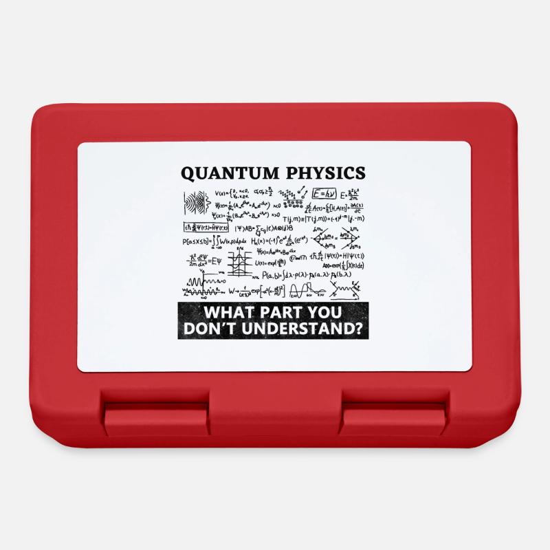 Quantum Physics Quantenphysik - Brotdose - Rot