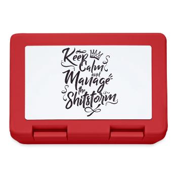 Keep calm - Lunchbox - red - Front