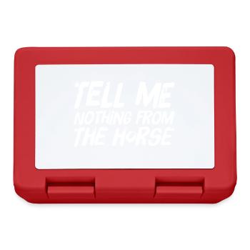 Tell me NOTHING from the horse - Brotdose - Rot - Vorne