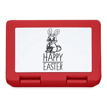 Osterhase - Brotdose - Rot - Vorne