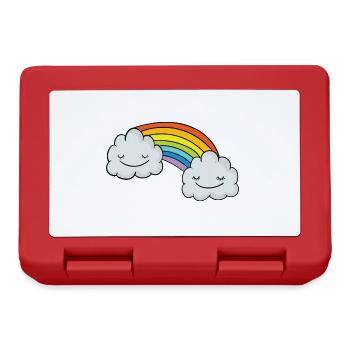 Arc-en-ciel - Boîte à goûter - rouge - Devant
