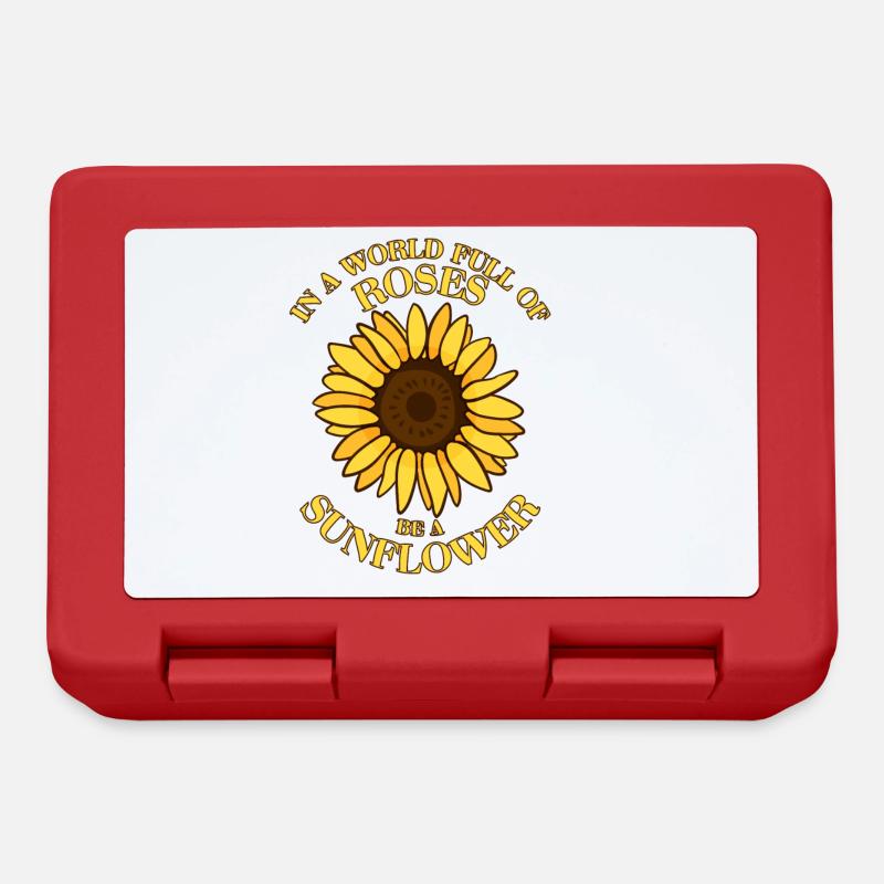 Sunflower - Boîte à goûter - rouge
