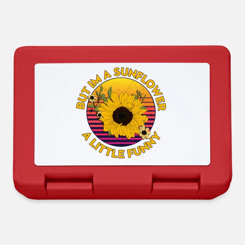 Tournesol - Boîte à goûter - rouge