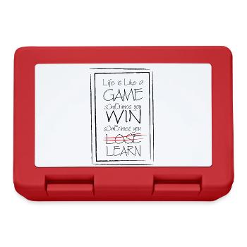 Sagesse de la vie, vie, jeu - Boîte à goûter - rouge - Devant