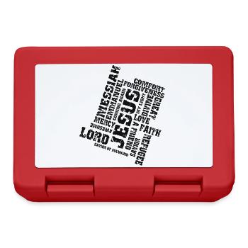 Jesus Christ - Lord - Faith - Lunchbox - red - Front