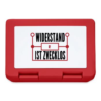 Physiker. Widerstand. Physik. - Brotdose - Rot - Vorne