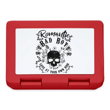 Skull. Bad Boy. Love. - Lunchbox - red - Front