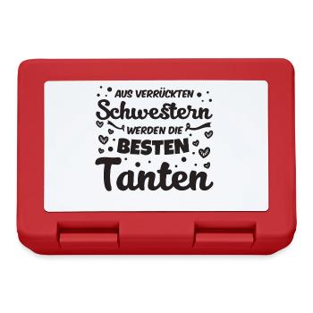 Schwester Tante - Brotdose - Rot - Vorne