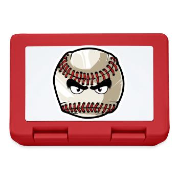 base-ball - Boîte à goûter - rouge - Devant