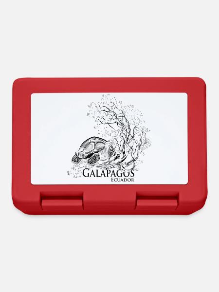 GLPS turtle and dry tree - Lunchbox - red