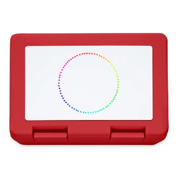 Étoiles colorées disposées en cercle Fierté LGBT - Boîte à goûter - rouge - Devant
