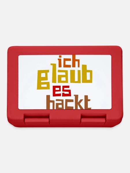 Ich Glaub Es Hackt - Brotdose - Rot