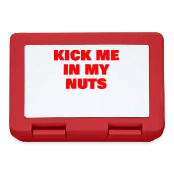 Kick me in my Nuts - Brotdose - Rot - Vorne