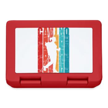 Way of St. James Mrs. Buen Camino gift for pilgrim - Lunchbox - red - Front