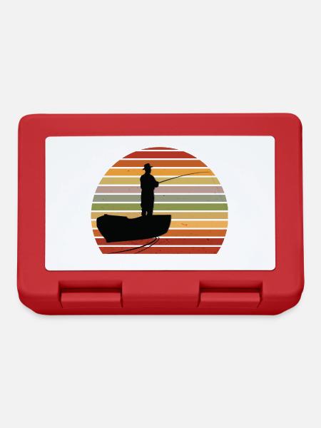 Angler vintage - Brotdose - Rot
