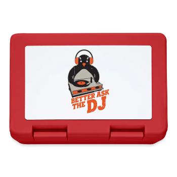 DJ Penguin - Brotdose - Rot - Vorne