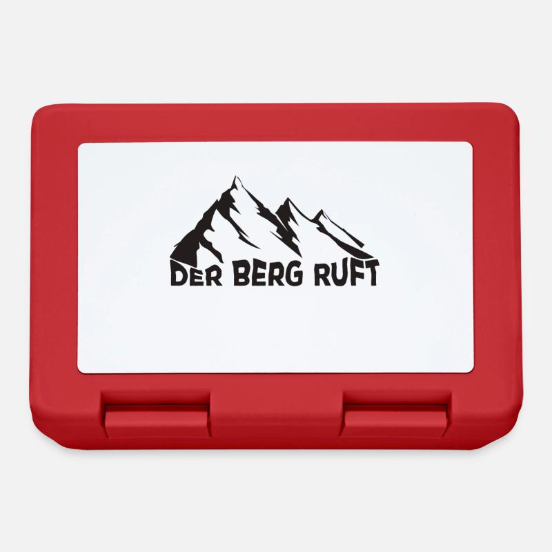 Der Berg ruft - Brotdose - Rot