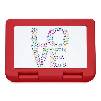 Love - Cute Quote - Lunchbox - red - Front