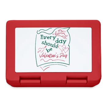 Valentine´s Day - Valentinstag - Brotdose - Rot - Vorne
