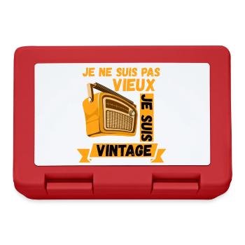 Je ne suis Pas Vieux, Je suis Vintage - Boîte à goûter - rouge - Devant