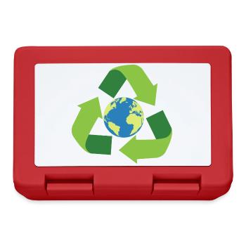 World Recycling Day 18 March - Lunchbox - red - Front