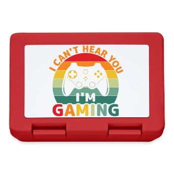 Gamergaming, Konsole - Can't hear you I'am Gaming - Brotdose - Rot - Vorne