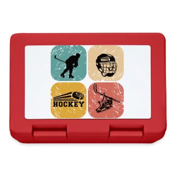 Hockey sur glace - Boîte à goûter - rouge - Devant