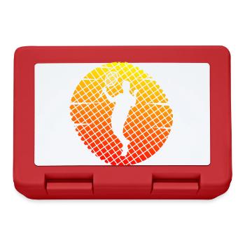 tennis tennis match tennis court - Lunchbox - red - Front
