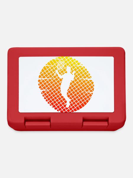 tennis tennismatch tennisplatz - Brotdose - Rot