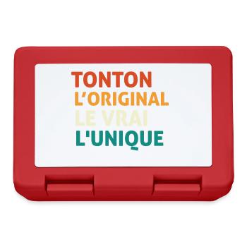 Tonton l'orginal Le Vrai L'unique - Boîte à goûter - rouge - Devant