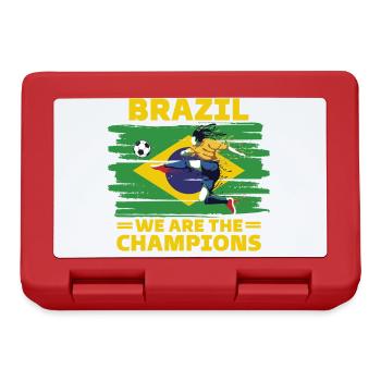 Brazil Football 2022 supporter of Brazil football - Lunchbox - red - Front