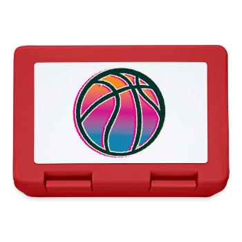 Basketball Silhouette - Lunchbox - red - Front