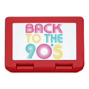 BACK TO THE 90's - Brotdose - Rot - Vorne