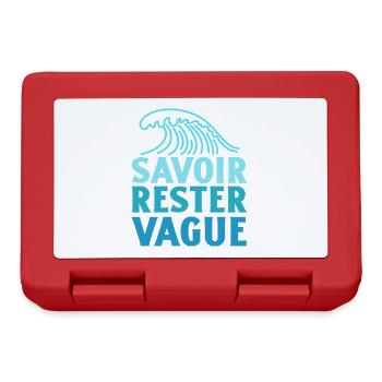 IL FAUT SAVOIR RESTER VAGUE (surf, vacances) - Boîte à goûter - rouge - Devant