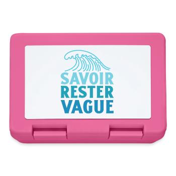 IL FAUT SAVOIR RESTER VAGUE (surf, vacances) - Boîte à goûter - rose - Devant