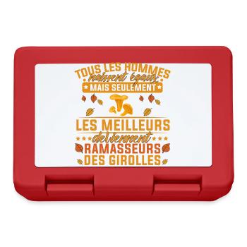 les meilleurs deviennent ramasseurs des girolles - Boîte à goûter - rouge - Devant