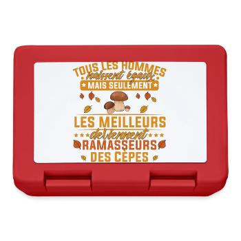 les meilleurs deviennent ramasseurs des cèpes - Boîte à goûter - rouge - Devant