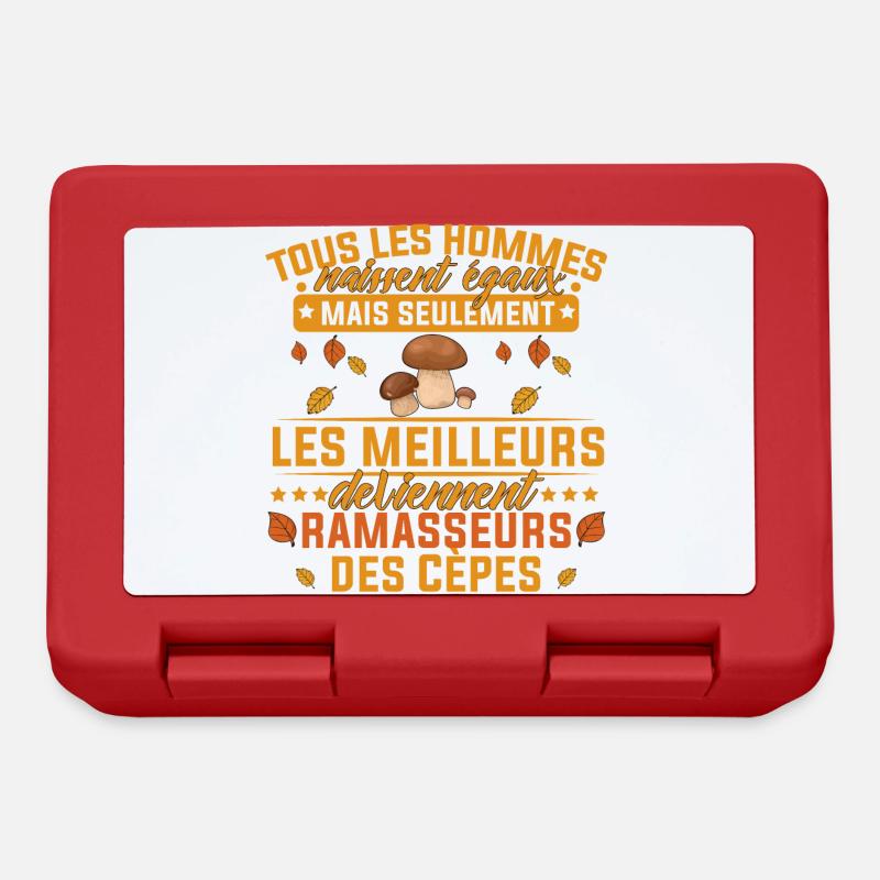 les meilleurs deviennent ramasseurs des cèpes - Boîte à goûter - rouge