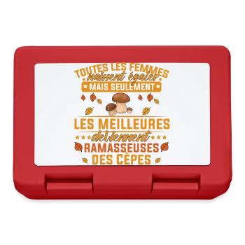 les meilleures deviennent Ramasseuses Des Cèpes - Boîte à goûter - rouge - Devant