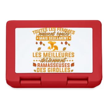les meilleures deviennent Ramasseuses Des Girolles - Boîte à goûter - rouge - Devant