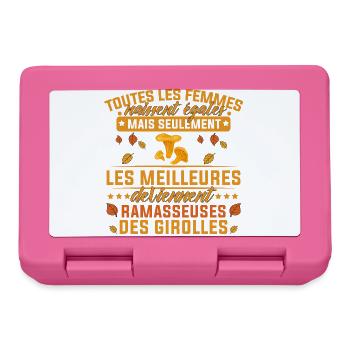 les meilleures deviennent Ramasseuses Des Girolles - Boîte à goûter - rose - Devant