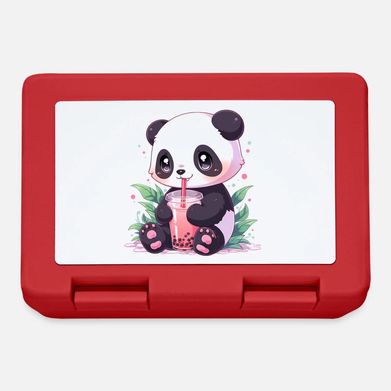 Kawaii Panda bubble tea boba tea - Brotdose - Rot