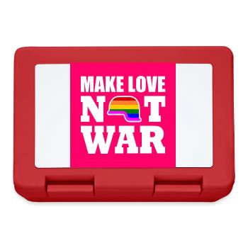 Make love not war - Lunchbox - red - Front