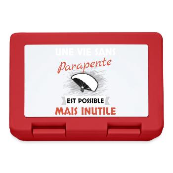 Parapente - Boîte à goûter - rouge - Devant