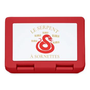 LE FAMEUX SERPENT À SORNETTES ! - Boîte à goûter - rouge - Devant