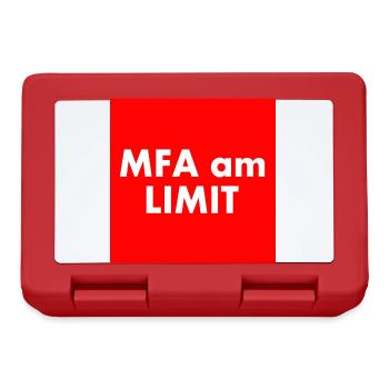 Mfa am limit - Brotdose - Rot - Vorne